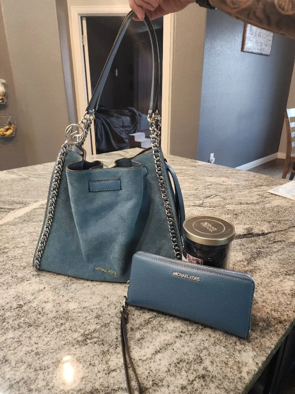 Michael Kors purse and matching wallet